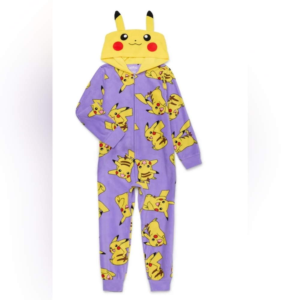 Pokemon Pikachu Kids Footie - Blue and Yellow